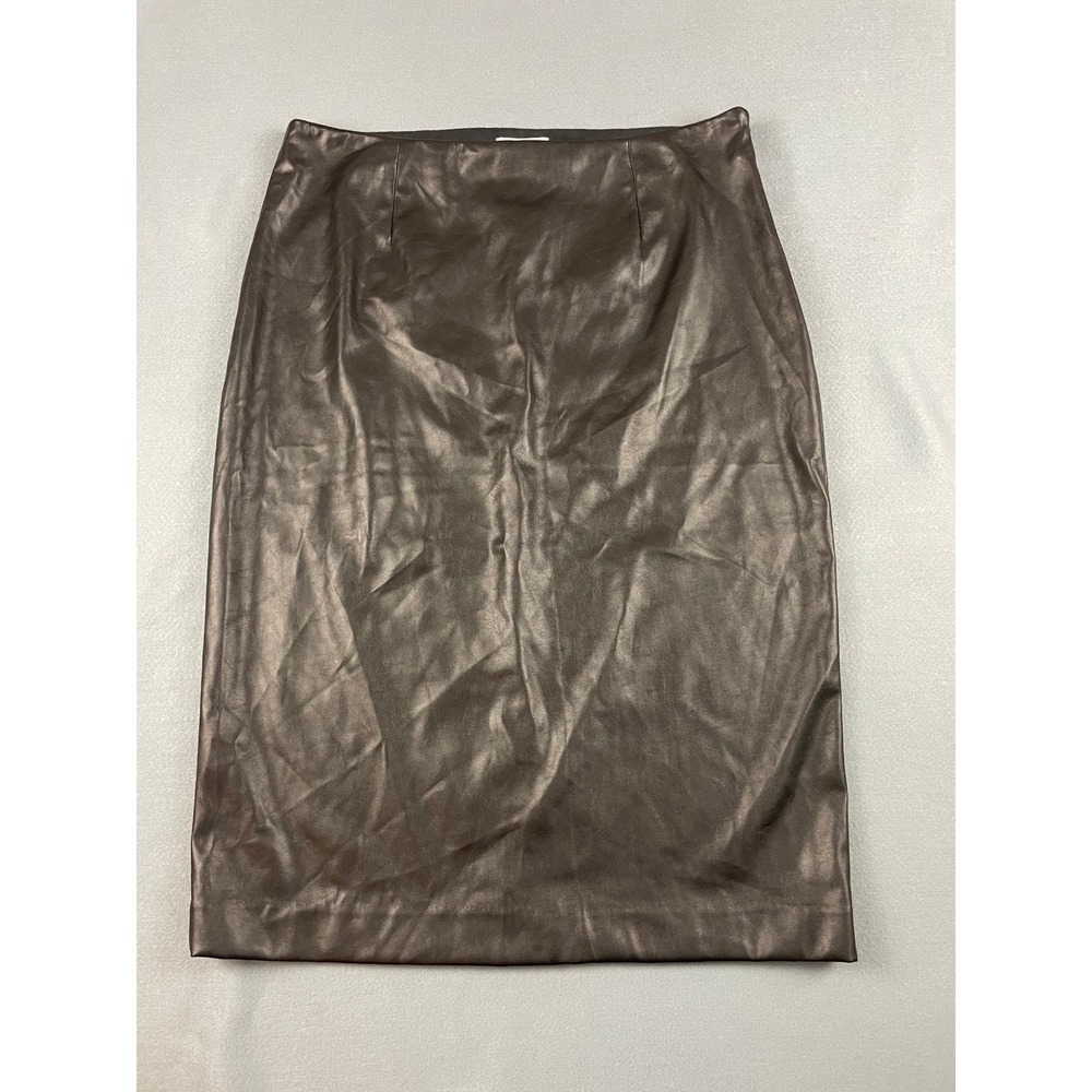 Nine West Black Faux Leather Pencil Skirt - Picture 9 of 10